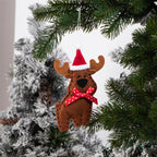 Non-woven fabric reindeer ornament set for Christian home decor