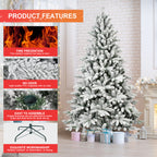 Holiday scene with decorated Christmas tree creating warm seasonal atmosphere