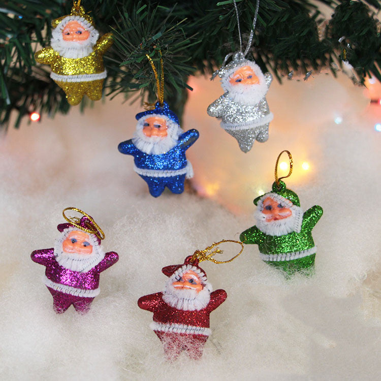 Small pine cone Christmas ornaments displaying natural rustic beauty on a tree