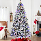 Christmas tree branches showing mixed hard needle design
