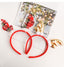 Festive fabric antler headband for Christmas decorating and holiday fun