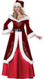 Santa couple costume set with corduroy fabric and festive styling