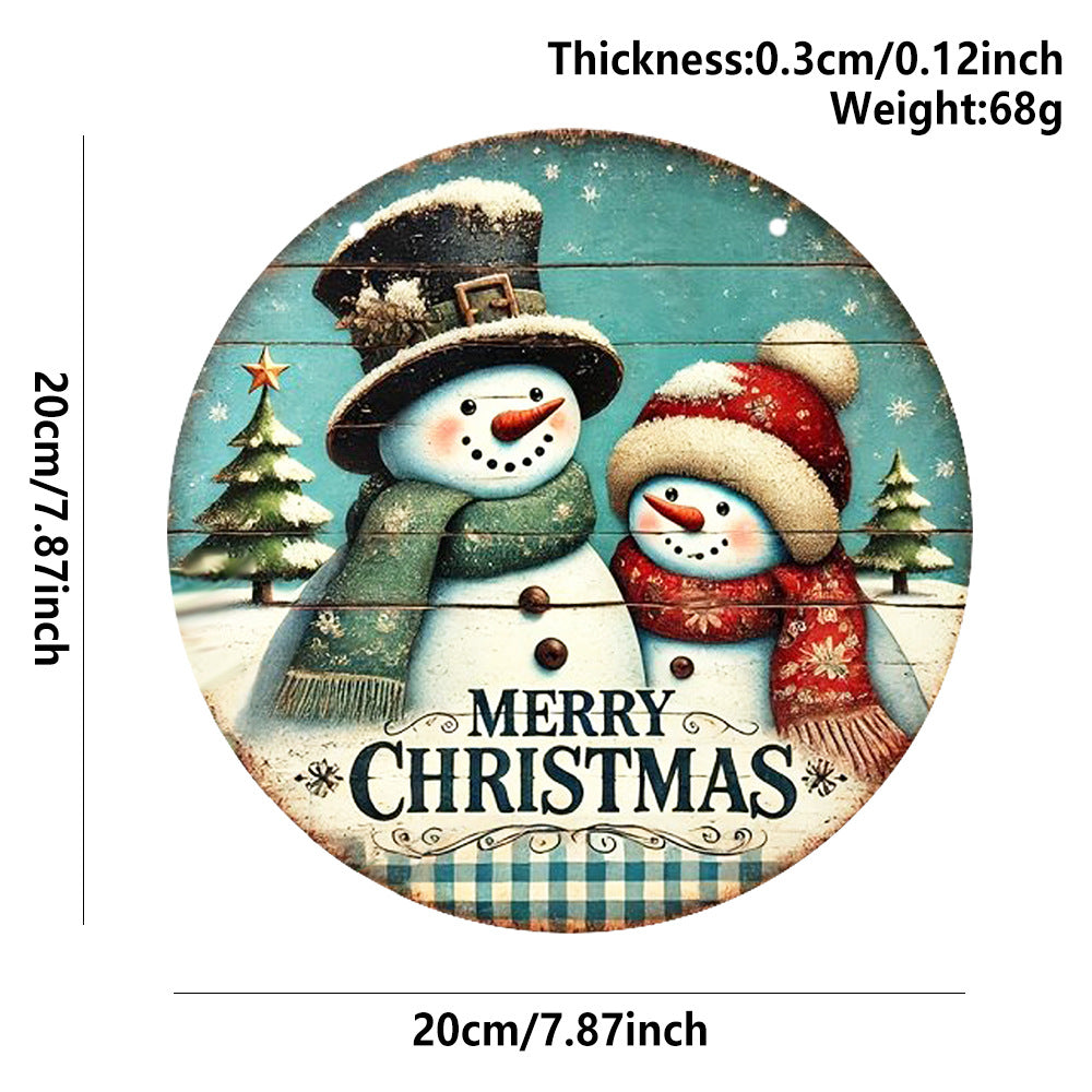 Creative wooden pendant Christmas decoration for home