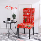 Christmas Elk Chair Cover - Universal Elastic Fit - Christian Home Decor
