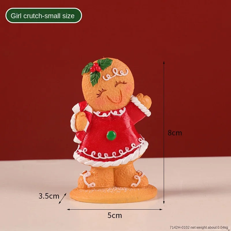 Cheerful gingerbread man decoration for Christmas home atmosphere