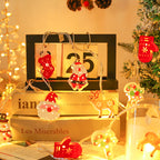 Festive Christmas decoration with warm glowing lights in home setting - Christmas Light Chain