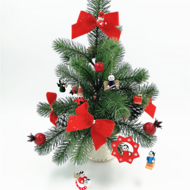 Wooden Christmas ornament with carved detail showing holiday craftsmanship
