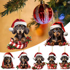 Charming dog Christmas ornament for tree or gift giving