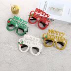 Santa-themed Christmas glasses frame bringing holiday cheer to celebrations