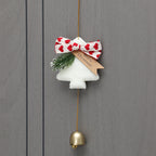 Festive Nordic Christmas bell pendant for holiday tree or gifting