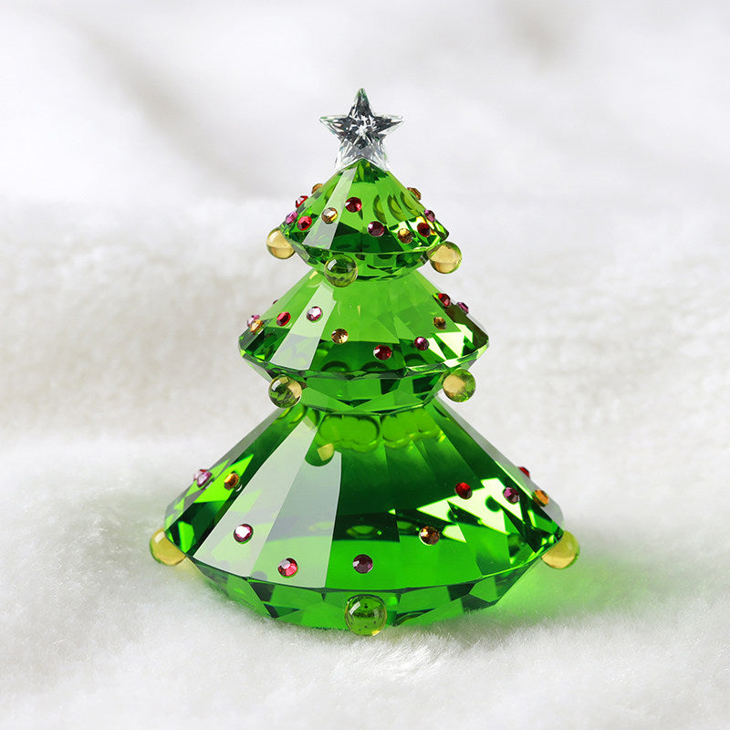 Faith-inspired Christmas ornament showcasing radiant crystal detail