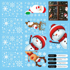 Static snowflake window sticker design featuring delicate winter pattern for Christmas