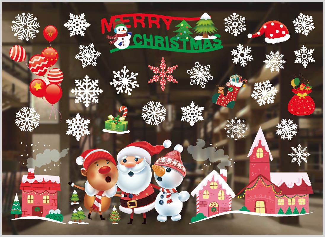 Christmas Window Stickers - Christian Home Decor