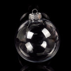 Transparent Christmas ornament ball for DIY holiday crafting