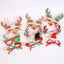 Festive Christmas deer antler glasses with gold frame - holiday party decoration
