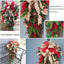 Christmas door hanging with festive holiday design