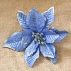 Shimmering gold powder Christmas flower 13cm size