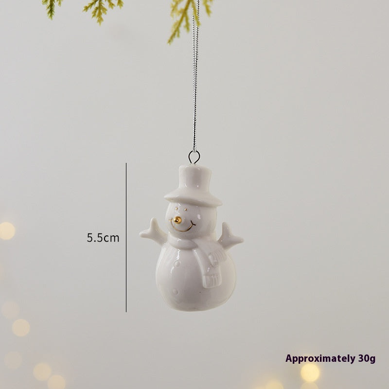 Mini Ceramic Christmas Tree Pendant - Christian Home Decor - Christian Jewelry