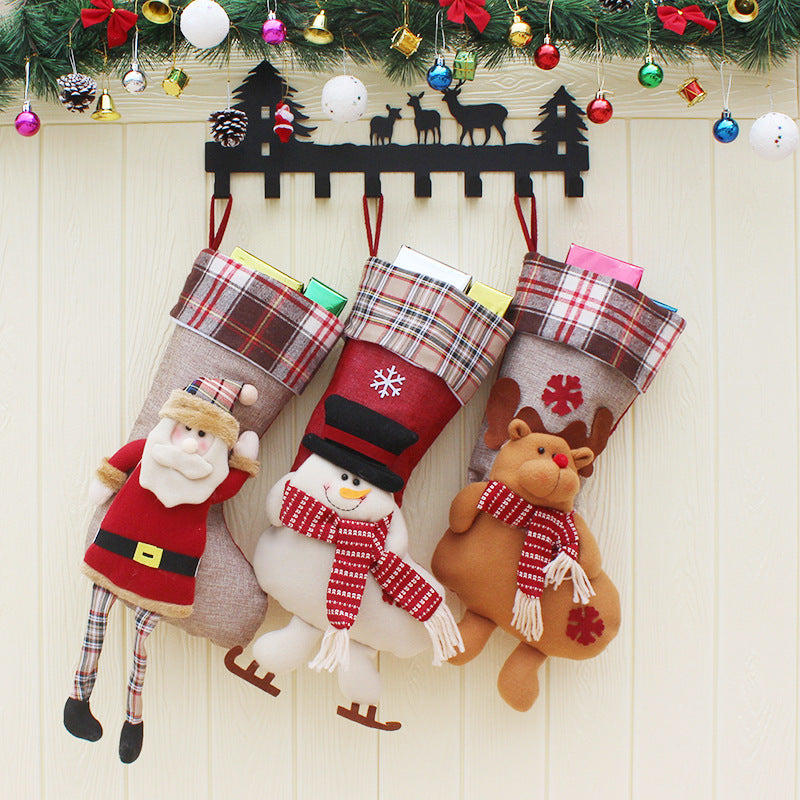 Christmas gift socks with festive holiday designs for home decor Main image