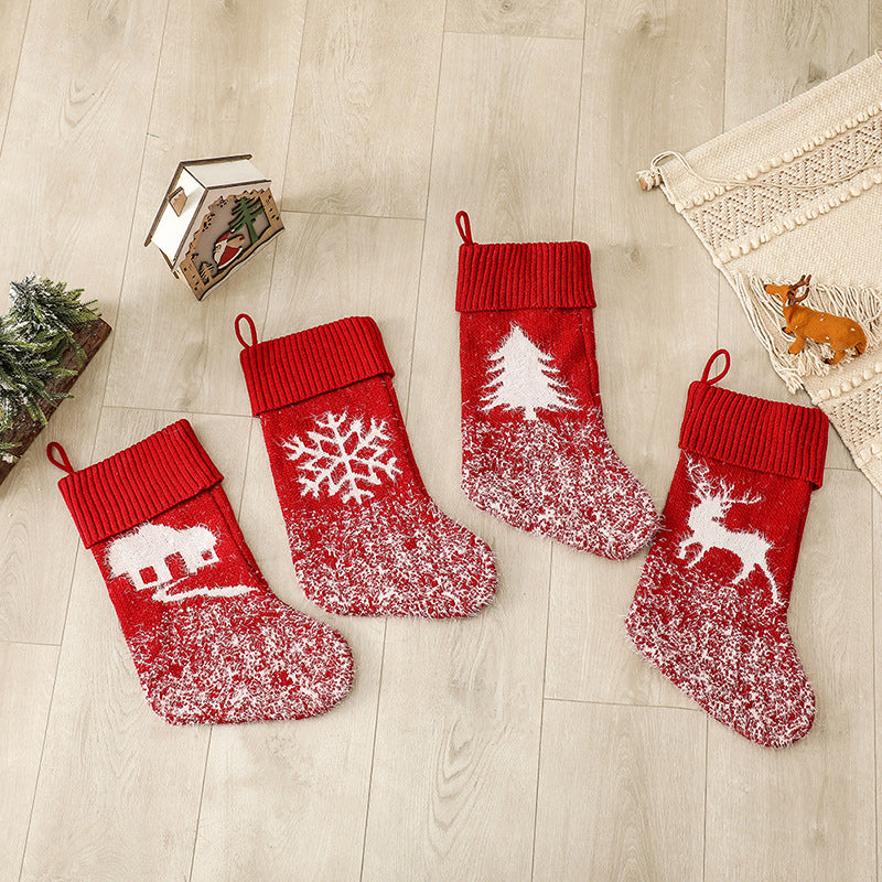 Christmas decoration showcasing seasonal elk and house designs