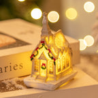White small house decoration for Christmas season
