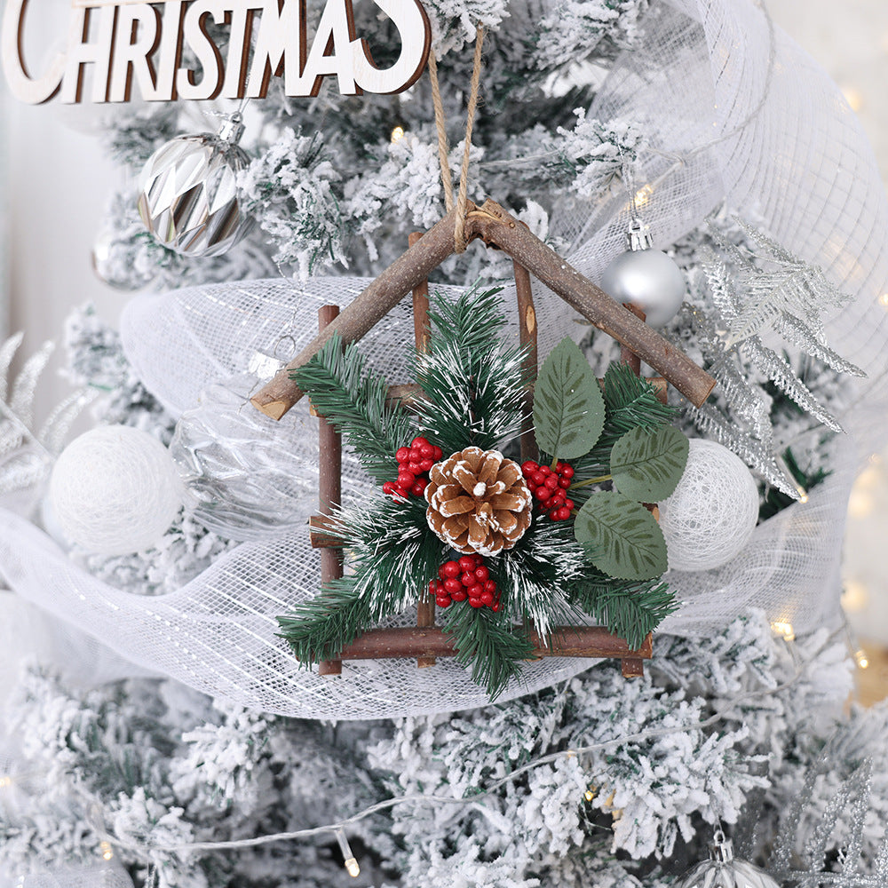 Christmas tree adorned with star ornament among green branches, Christian holiday decor