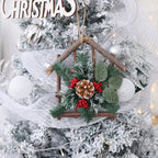 Christmas tree adorned with star ornament among green branches, Christian holiday decor