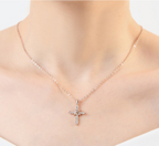 Meaningful Christian necklace gift for women with cross pendant