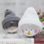 Christmas snowman pendant detail view highlighting creative design