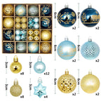 Silver and gray painted Christmas ball pendant collection