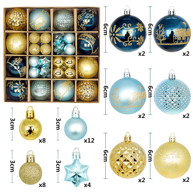 Silver and gray painted Christmas ball pendant collection