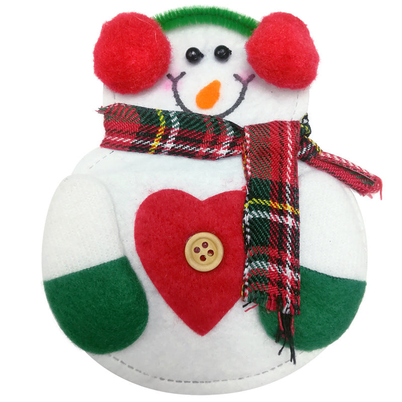Charming snowman decorative covers for holiday entertaining