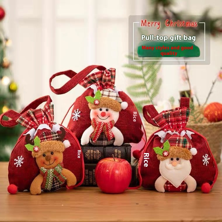 Santa Christmas Candy Bag for Holiday Celebrations Main image