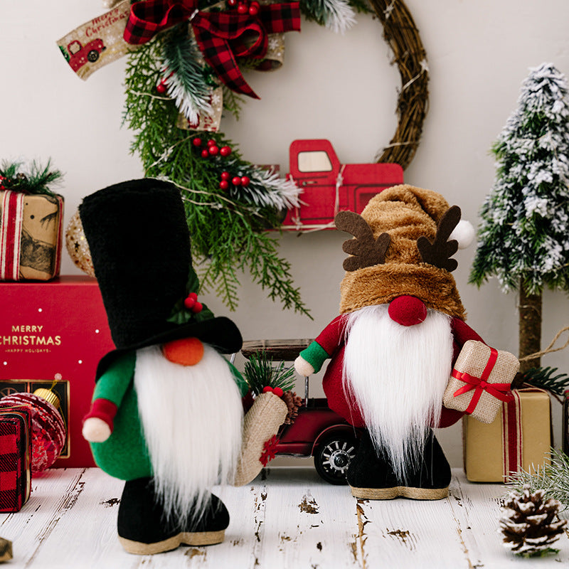 Delightful Christmas gnome dwarf decoration for the holiday season