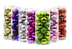 Shimmering Christmas ball ornaments celebrating the season
