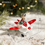 Plus-size red and green Christmas tree hanging ornament for home