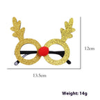 Antler style Christmas glasses for holiday photo booths
