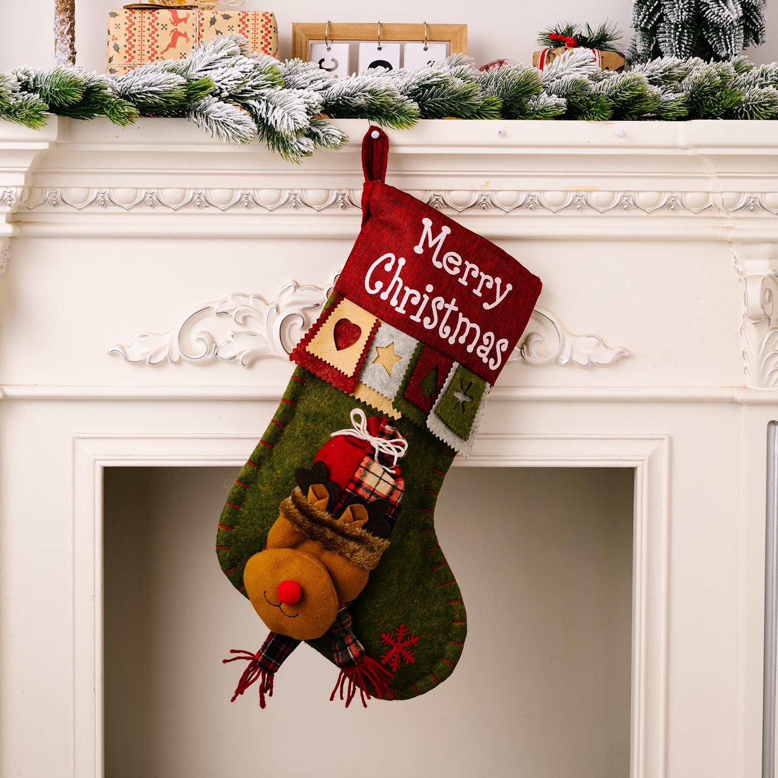 Christmas holiday decoration pendant with cozy seasonal appeal