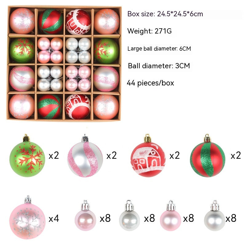 Colorful Christmas Ball Decoration Set - Home Decor Secondary image