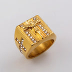 Individually packaged Jesus cross ring gift box