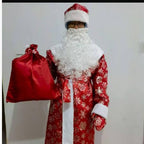 Festive Christmas Outfit Costume Set with Hat and Beard - Christian Home Decor