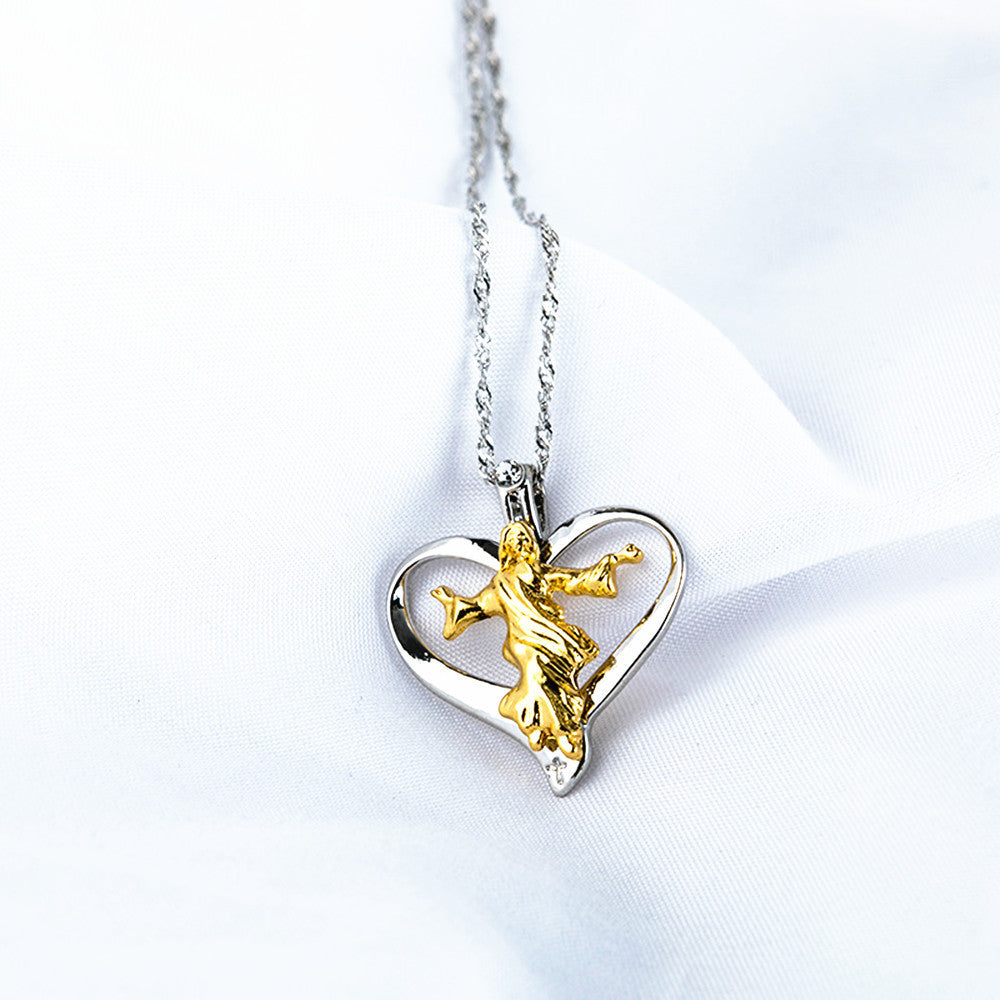 Individually packaged heart Jesus pendant ready for gift giving