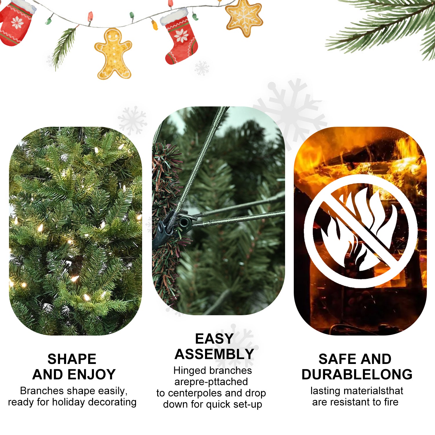 Christmas tree with warm lights symbolizing holiday joy and faith