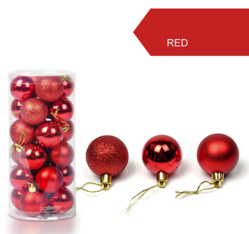 Holiday Christmas ball ornaments in multiple colors