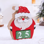 Solid Wood Advent Calendar Scene Decoration - Christian Home Decor