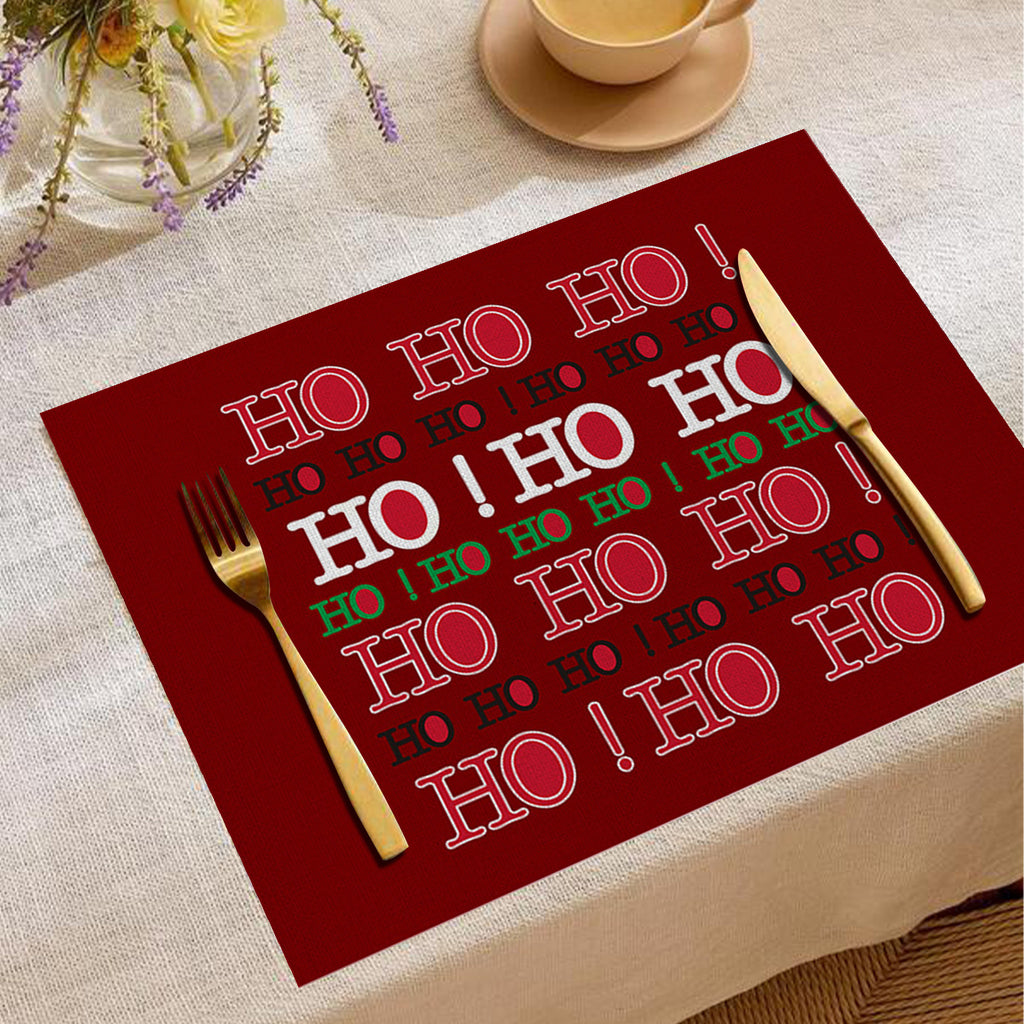 Christmas Linen Placemat - Christian Home Decor - Christian Home Decor