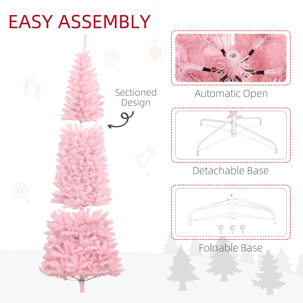 Pink Douglas Fir Christmas tree with detachable stand base