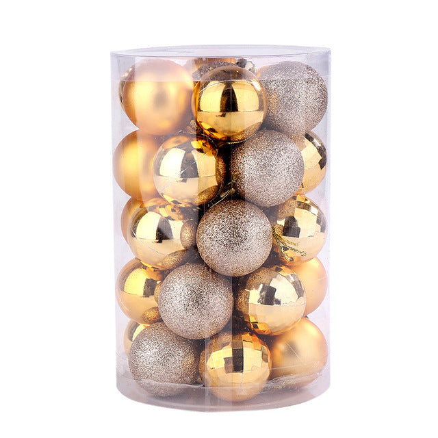 34-Piece Christmas Ball Ornament Set - Christian Home Decor