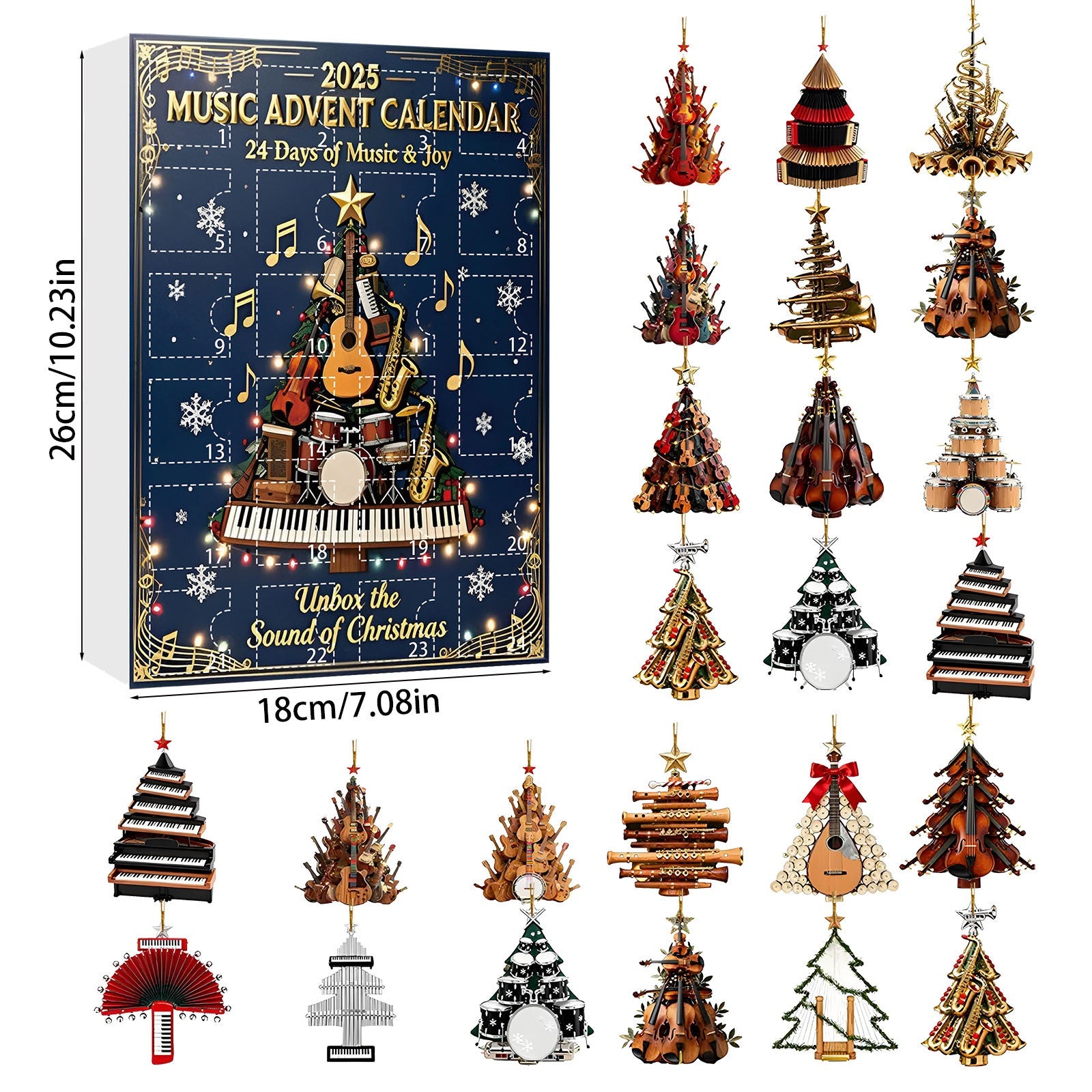 Acrylic Blind Box Christmas Ornament Set - Christian Home Decor