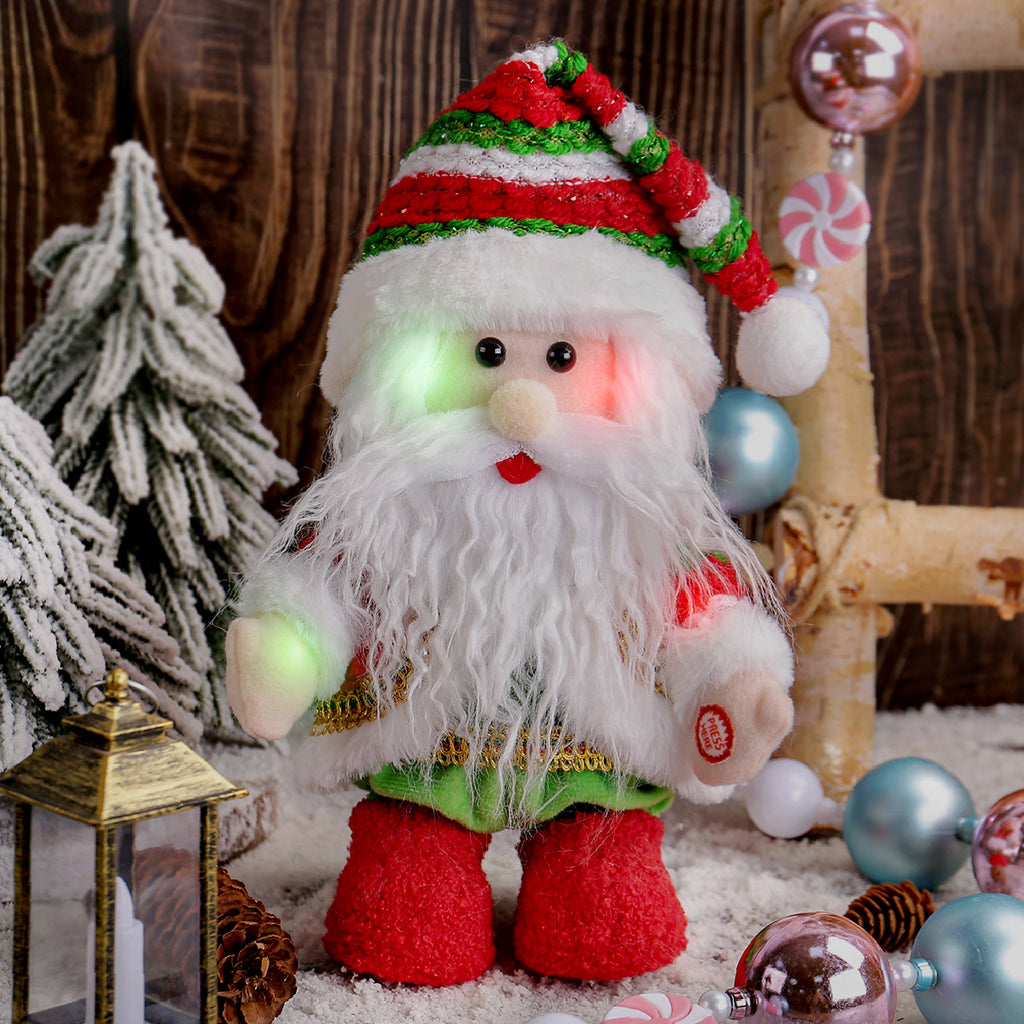 Electric walking Wise Man figure with cloth construction for holiday display